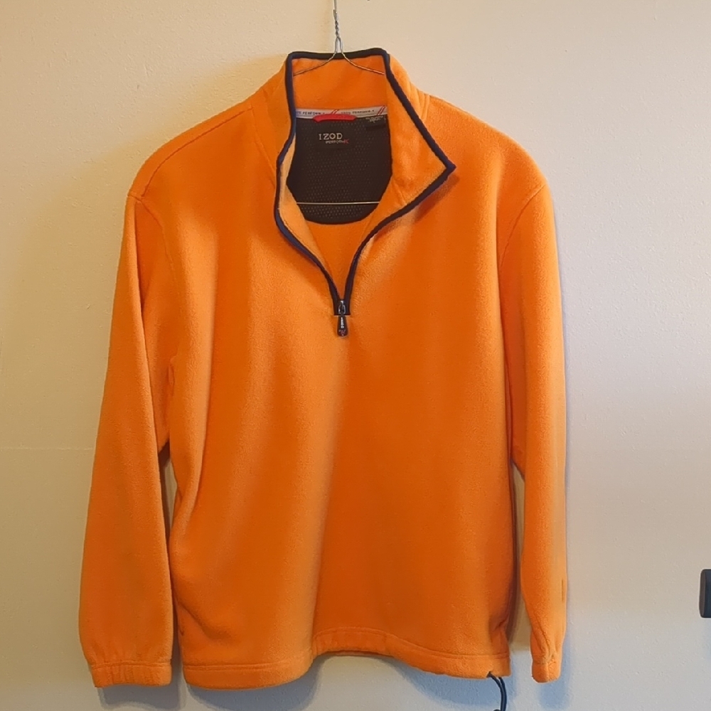 Izod Men's Orange Zip-Up Jacket